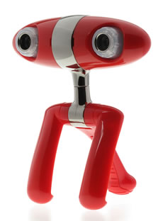 Minoru%20upright%20looking%20left cropped CES 2009 : Minoru, une tentative décevante de webcam 3D